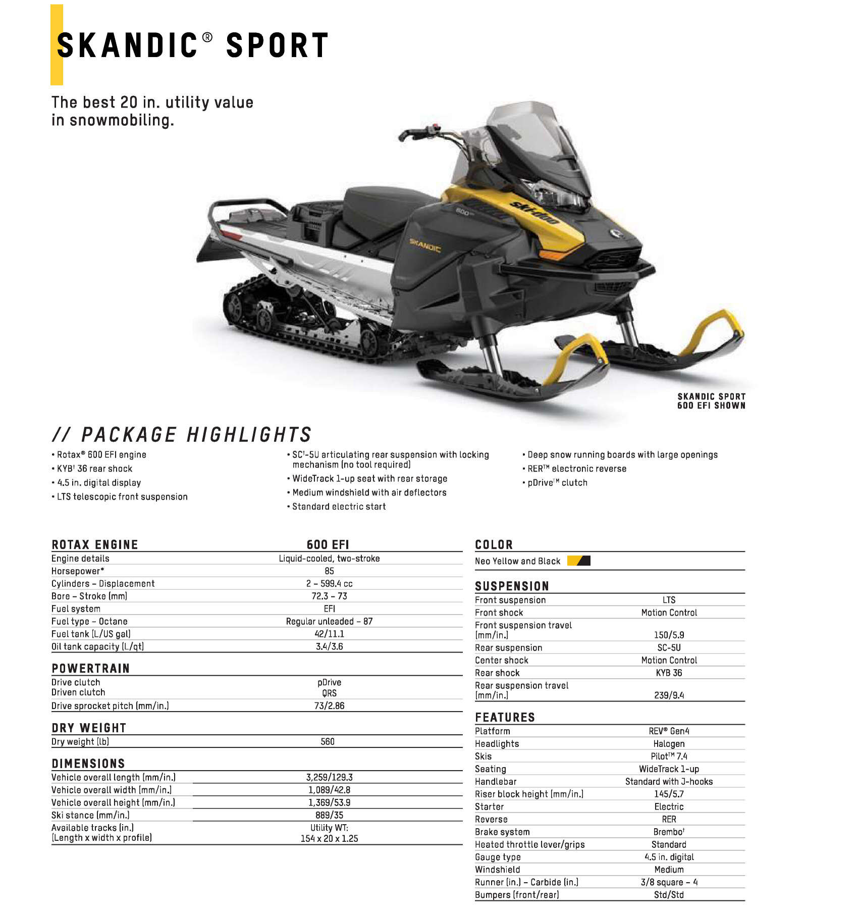 2025 Ski-Doo Skandic Sport